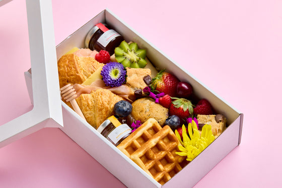 Little Luxuries Collection -Mini Pastry Platter Box $49.50 per box Minimum of 10 boxes