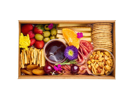 Little Luxuries Collection - Mini Cheese, Fruit and Sweets Box - $49.50 per box Minimum of 10 Boxes